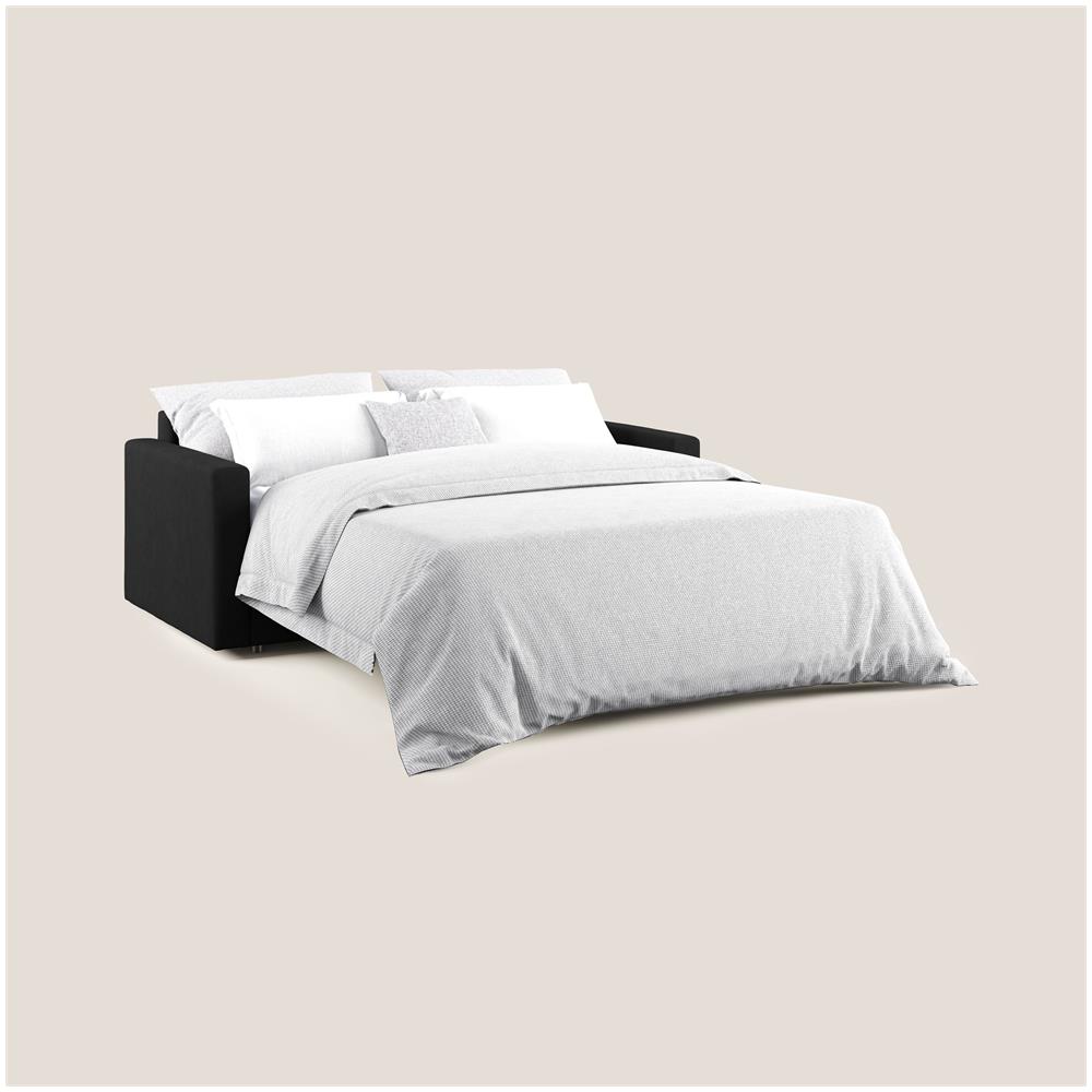 Chris Divano Letto In Microfibra Smacchiabile T11 Nero 206 Cm (mat. 160x197) - Foto 8