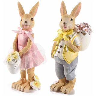 Confezione Regalo Pasquale Bobobag 3 Sacchetti 33 Cm Con Manici - Carta Velina E Biglietto Auguri, Con Uova E Fiori