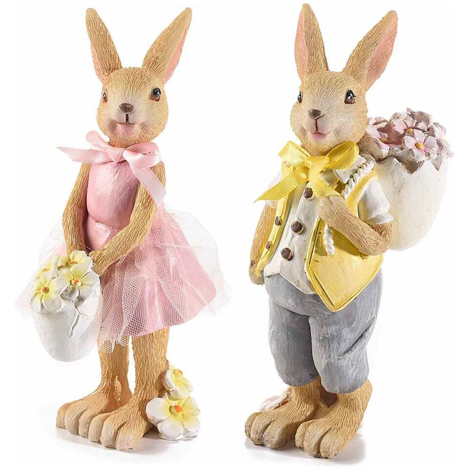 Confezione Regalo Pasquale Bobobag 3 Sacchetti 33 Cm Con Manici - Carta Velina E Biglietto Auguri, Con Uova E Fiori