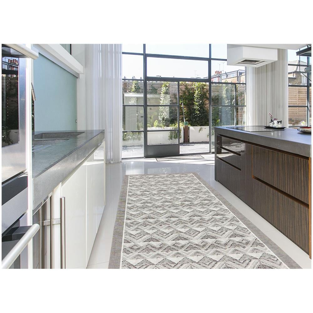 Tappeto Passatoia Cucina Corsia Retro Antiscivolo Disegni New Varie Fantasie By Suardi 55x190 Luxor Grigio - Foto 1