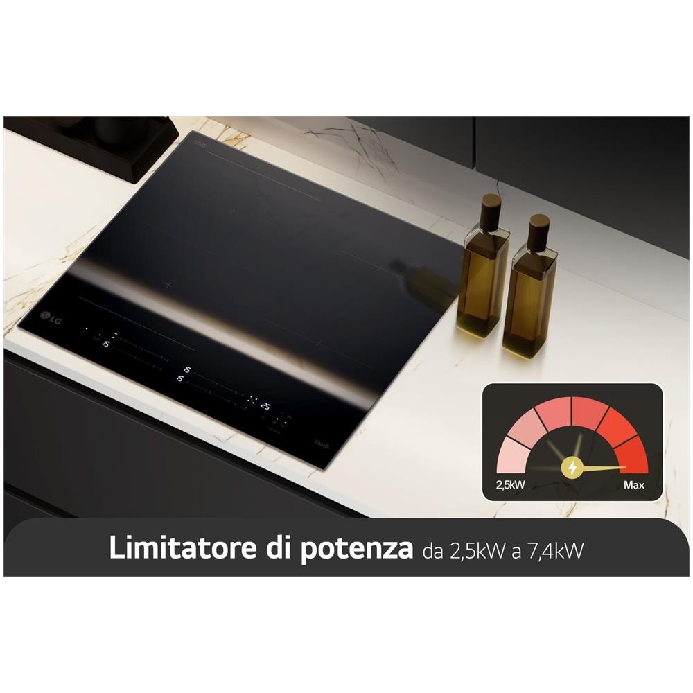 Piano Cottura CI7Z2437BA a Induzione 4 Zone Cottura da 59 cm Colore Nero - Foto 9