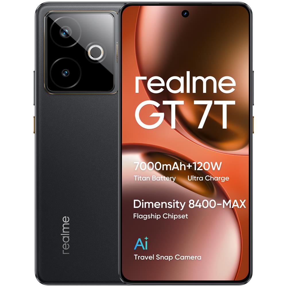 GT 7T 5G 512GB 12GB Ram Display 6.8" Amoled 120Hz Main Camera 50MP Dual nanoSim USB Type-C Android 15 Dimensity 8400-Max 7000mAh IceSense Black - Foto 11