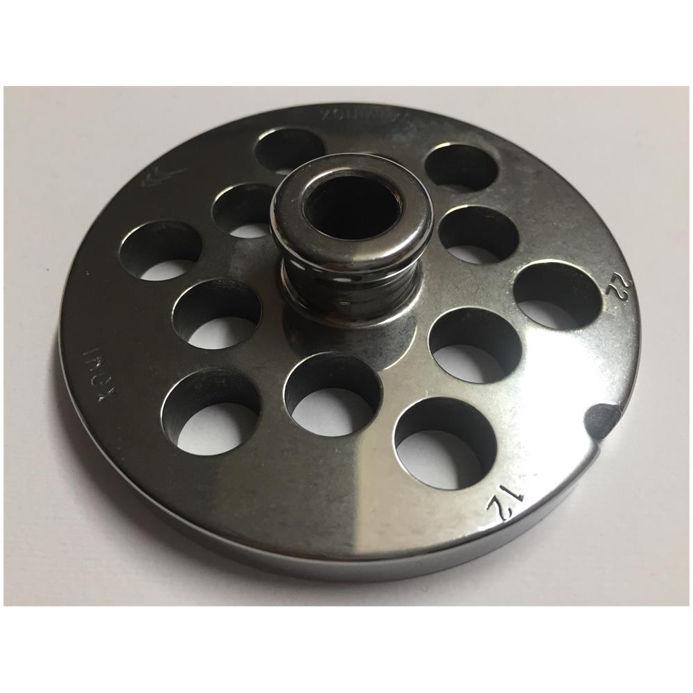 Piastra Per Tritacarne 22 Acciaio Inox Autoaffilanti 100% Made In Italy - 22 Foro 12 P - Foto 1