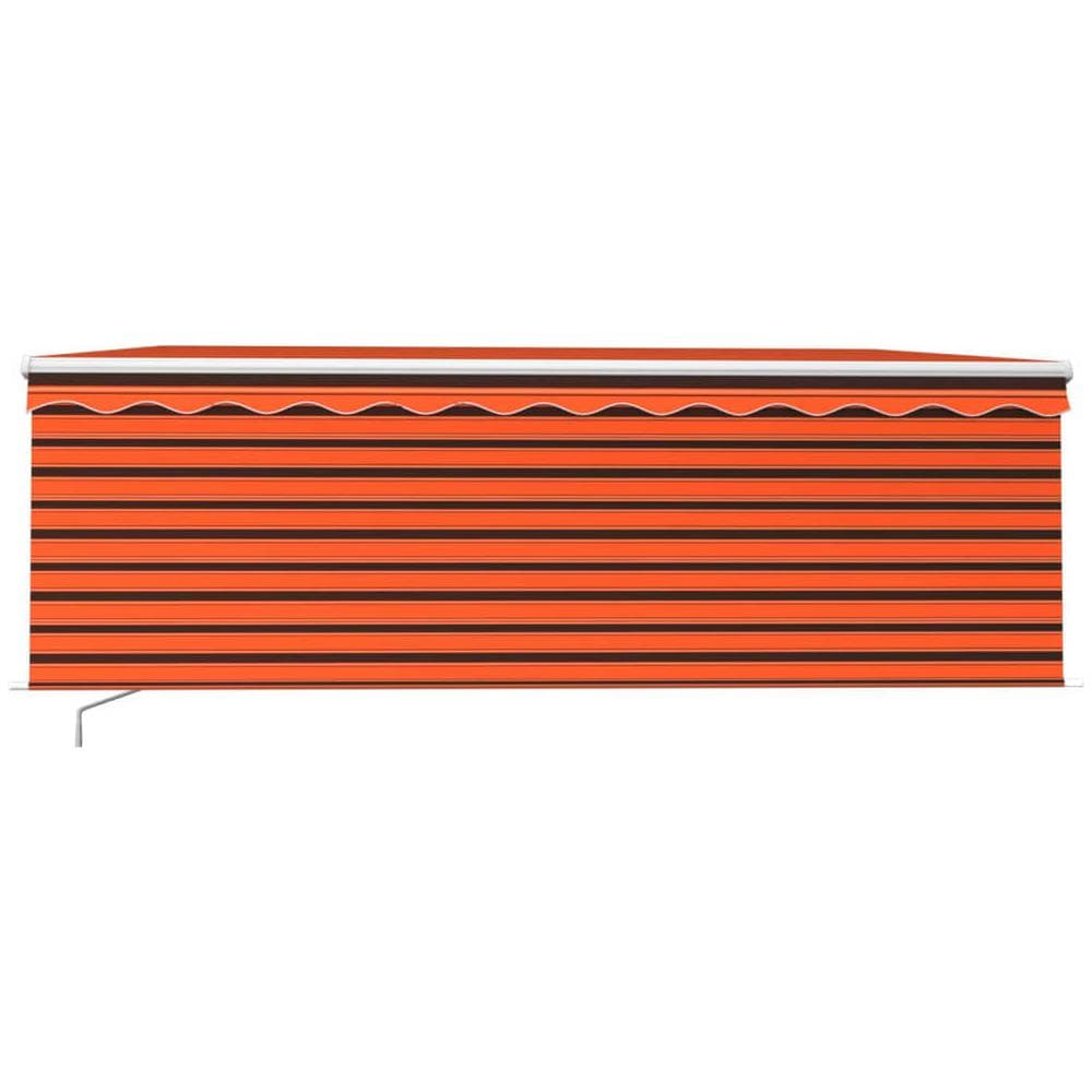 Tenda da Sole Retrattile con Parasole 4,5x3 m Arancio e Marrone - Foto 2