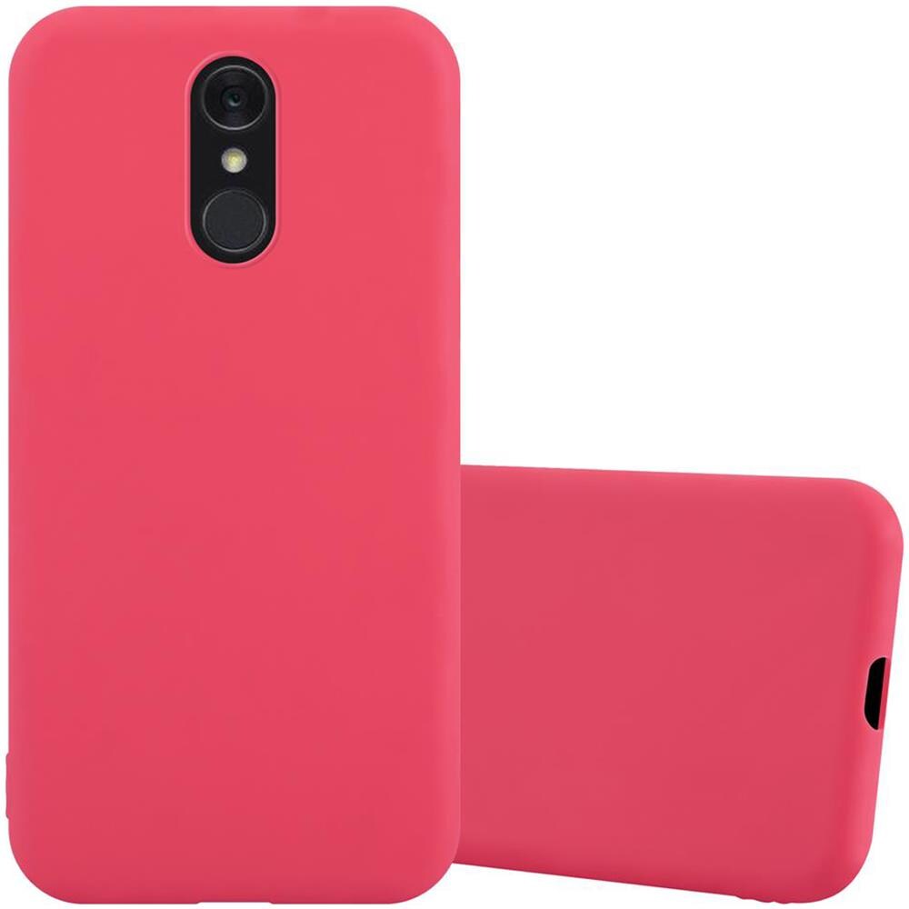 Custodia Compatibile Con Lg Q7 In Candy Rosso - Coperchio Protettivo In Silicone Tpu Flessibile - Foto 1