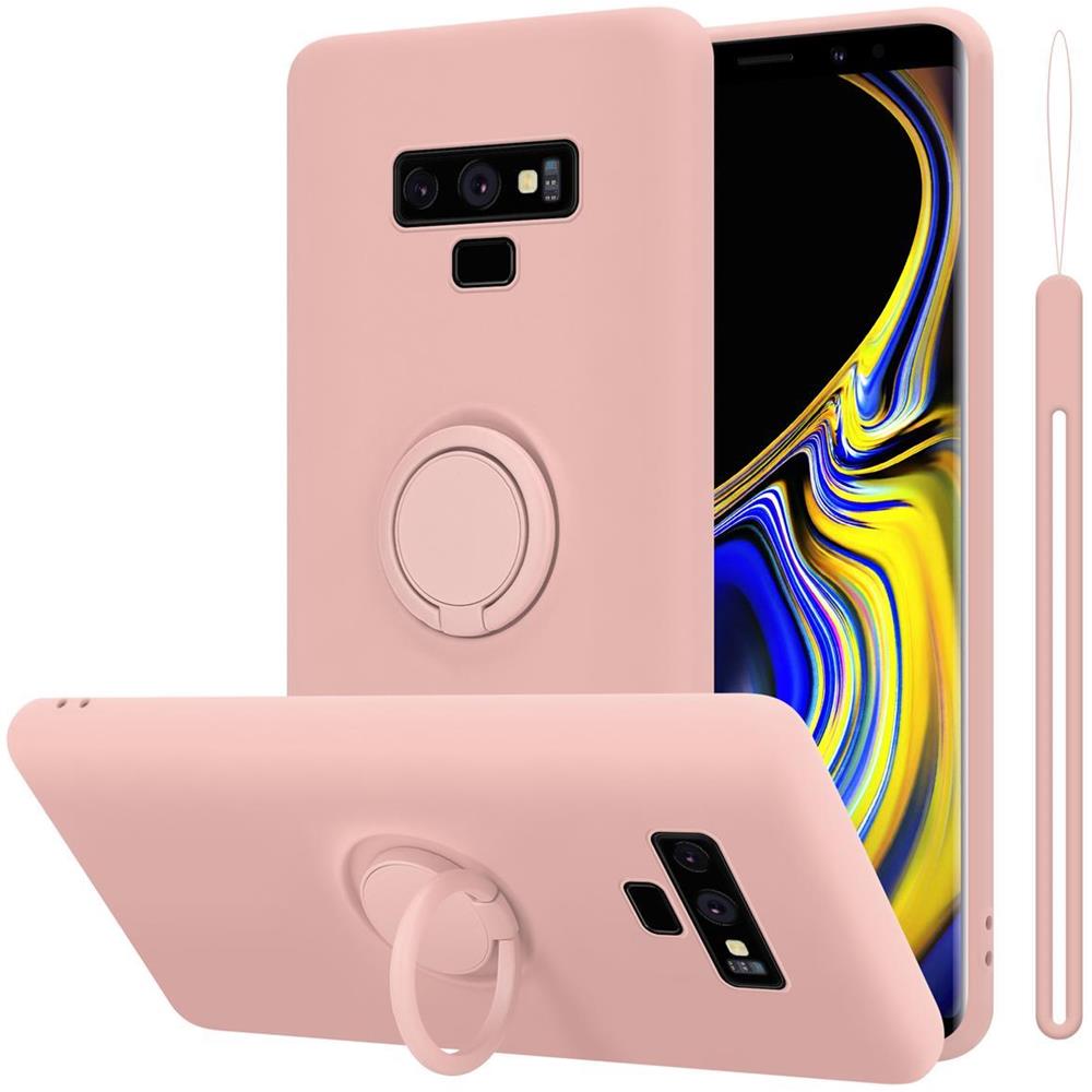 Cadorabo Custodia Compatibile Con Samsung Galaxy Note 9 In Liquid Rosa - Coperchio Protettivo In Silicone Tpu Flessibile Con Anello - Foto 1