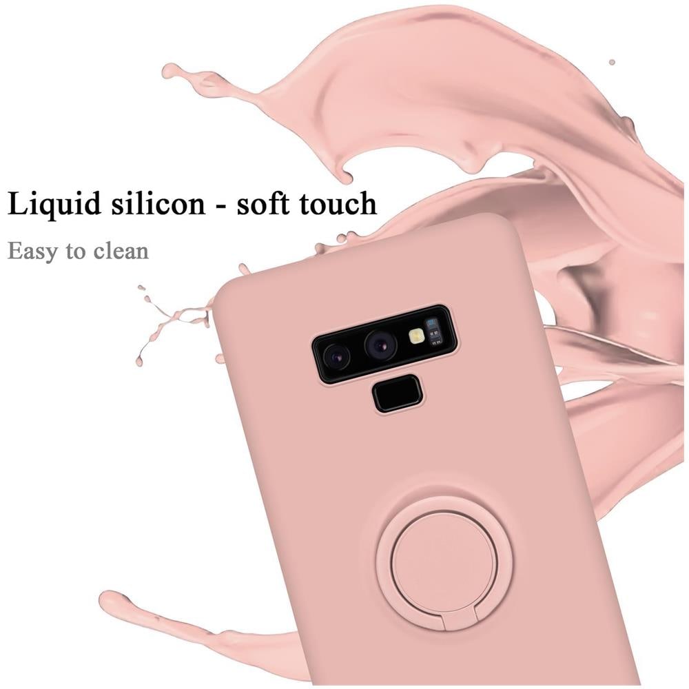 Cadorabo Custodia Compatibile Con Samsung Galaxy Note 9 In Liquid Rosa - Coperchio Protettivo In Silicone Tpu Flessibile Con Anello - Foto 2