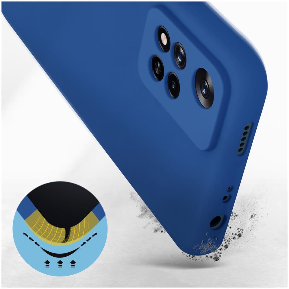 Cover Per Xiaomi Redmi Note 11 Pro Plus Silicone Semi-rigido Soft-touch Blu - Foto 2