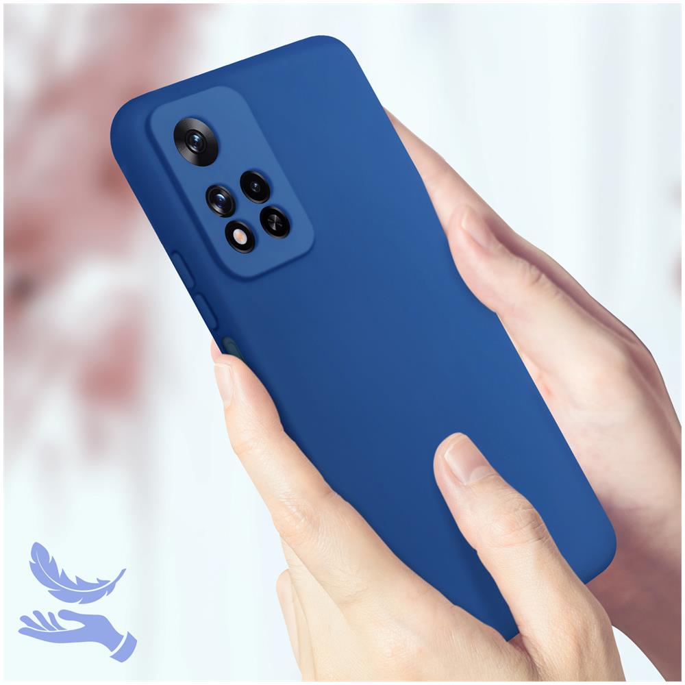 Cover Per Xiaomi Redmi Note 11 Pro Plus Silicone Semi-rigido Soft-touch Blu - Foto 5