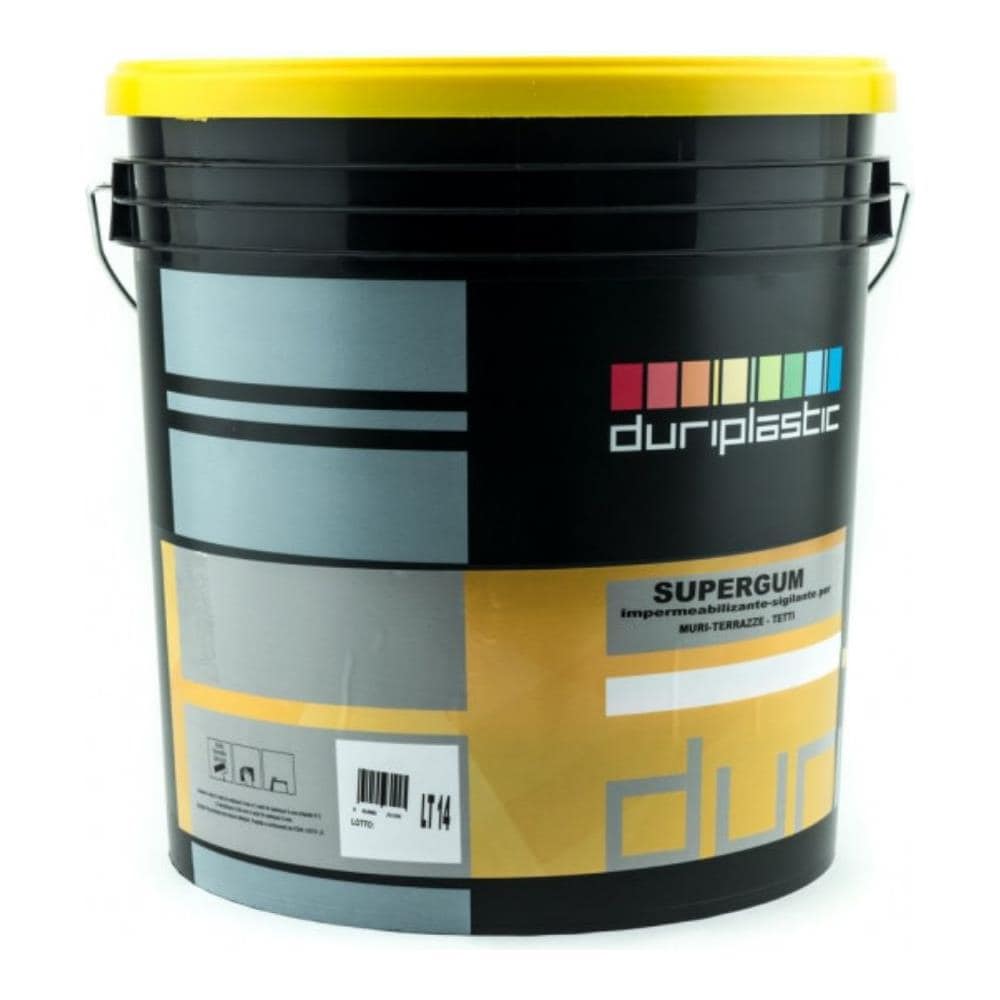 Italia Colorpanit Guaina Impermeabilizzante Supergum Elastomerica Fibrata *** Tinta : Bianco, Contenuto : Kg 1 - Foto 1