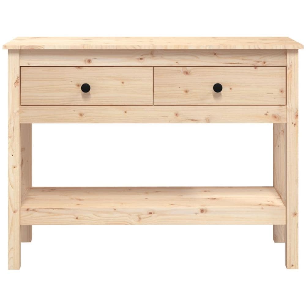 Tavolo Consolle 100x35x75 Cm In Legno Massello Di Pino - Foto 1