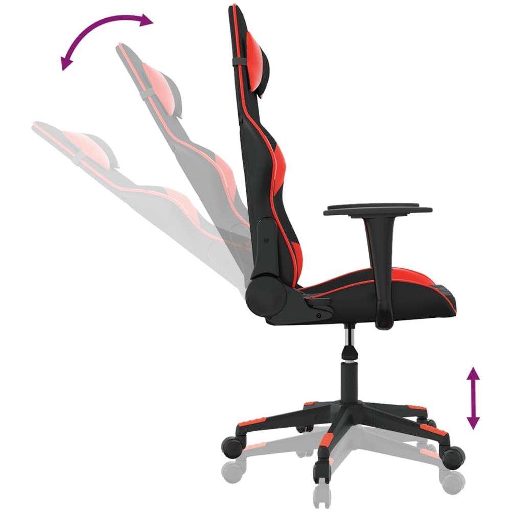 Sedia Da Gaming Nera E Rossa In Similpelle - Foto 10