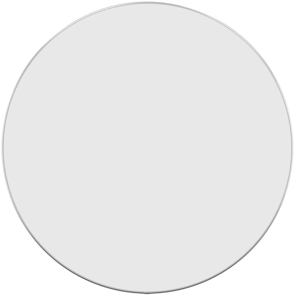 Specchio Da Parete Argento 60 Cm Rotondo - Foto 2