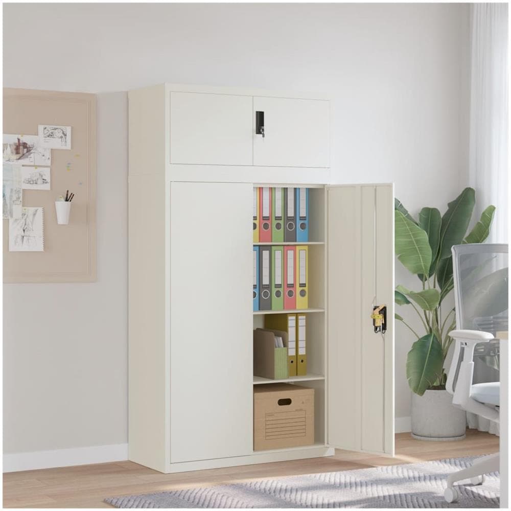 Armadio Classificatore Bianco 90x40x180 Cm In Acciaio - Foto 1