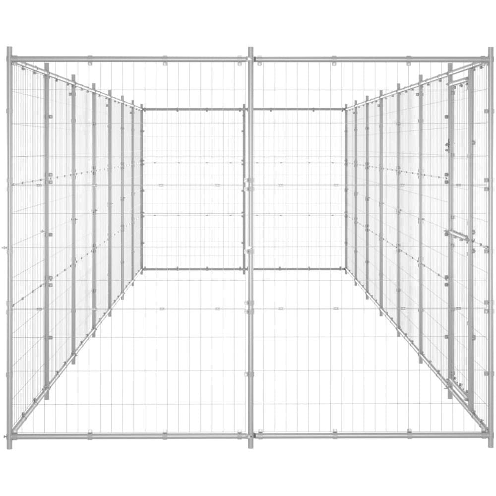 Gabbia Per Cani Da Esterno In Acciaio Zincato 16,94 M - Foto 3