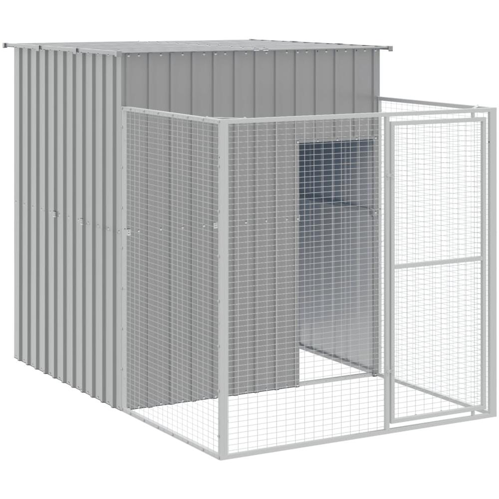 Casetta Cani Corsa Grigio Chiaro 165x863x181 Cm Acciaio Zincato - Foto 3