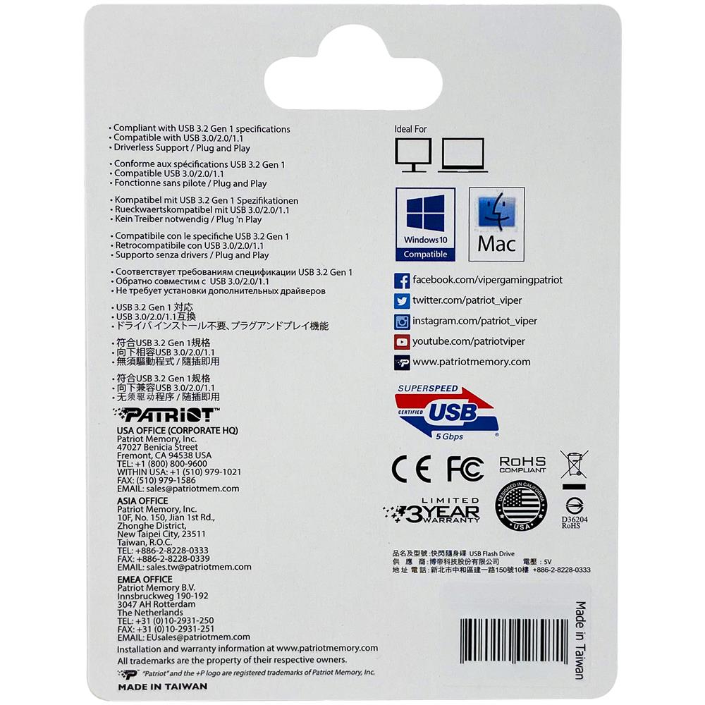 RAGE LITE unità flash USB 512 GB USB tipo A 3.2 Gen 1 (3.1 Gen 1) Nero - Foto 10