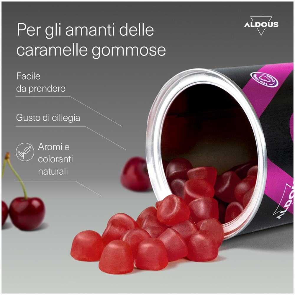 Biotina 10.000 mcg Aldous Gummies | con acido folico, zinco, selenio, iodio e vitamine | 120 caramelle gommose - Foto 5