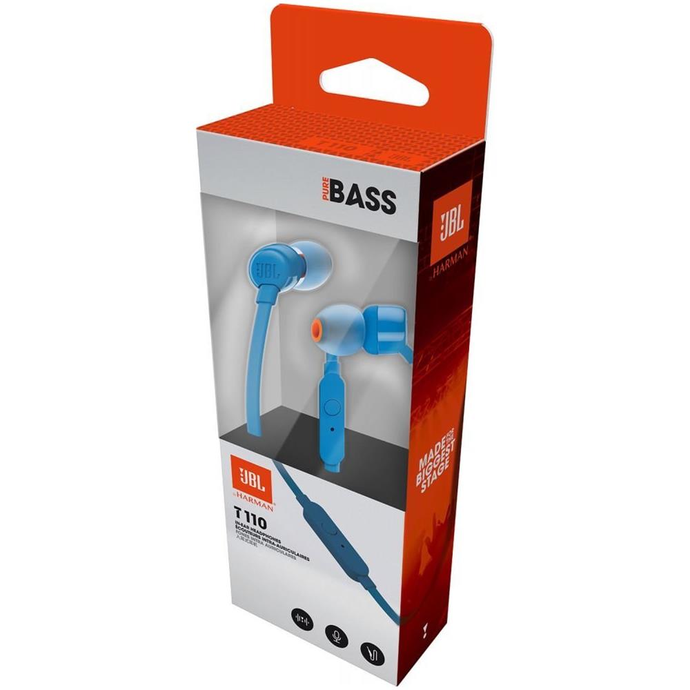 Auricolari T110 In-Ear con Microfono Colore Blu - Foto 4