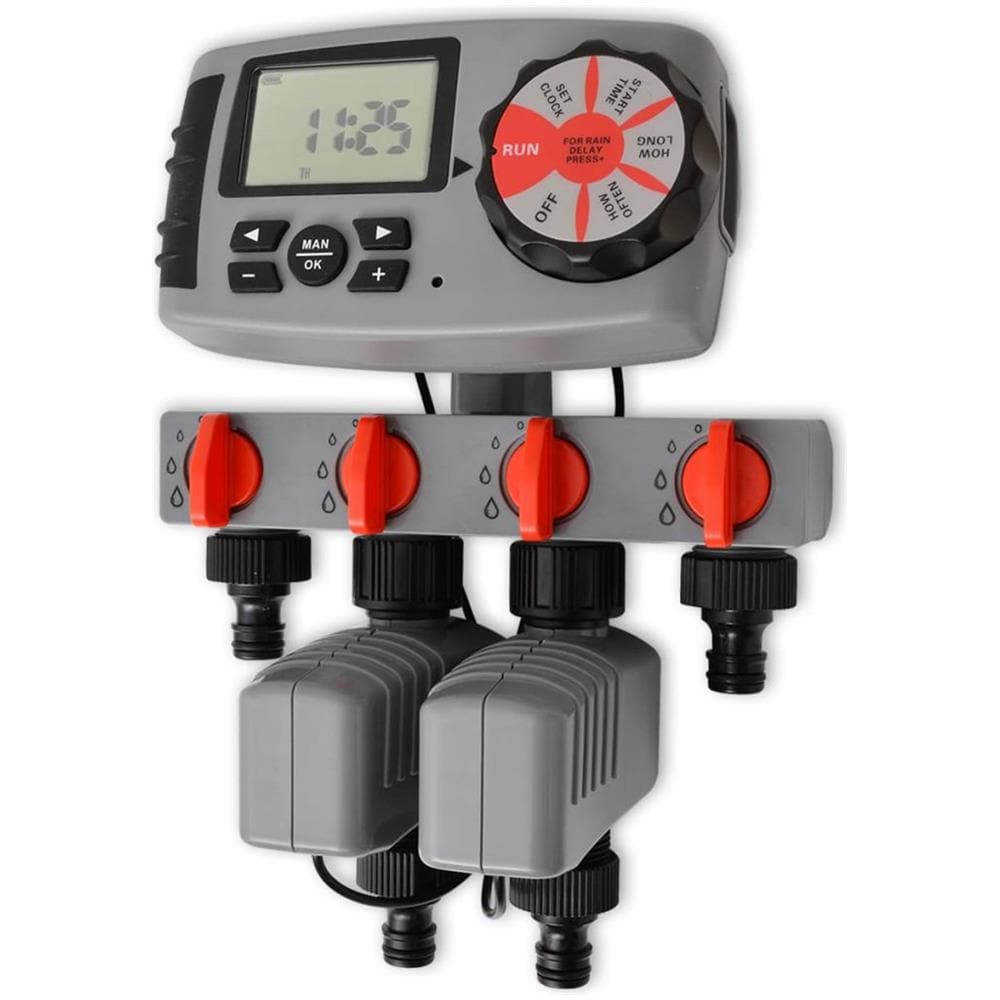 42352 Timer Automatico Di Irrigazione Con 4 Stazioni 3 V - Foto 1
