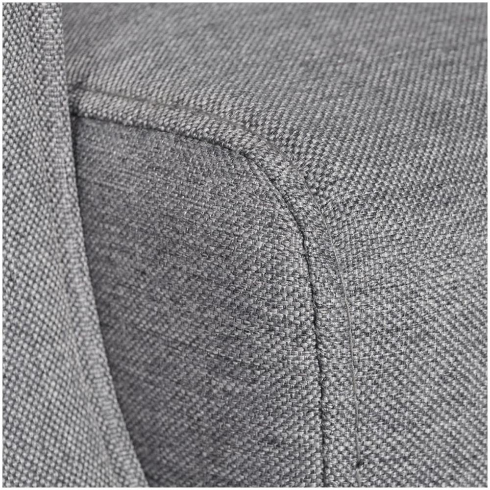 Poltrona Tv In Tessuto Grigio Regolabile Reclinabile - Foto 2