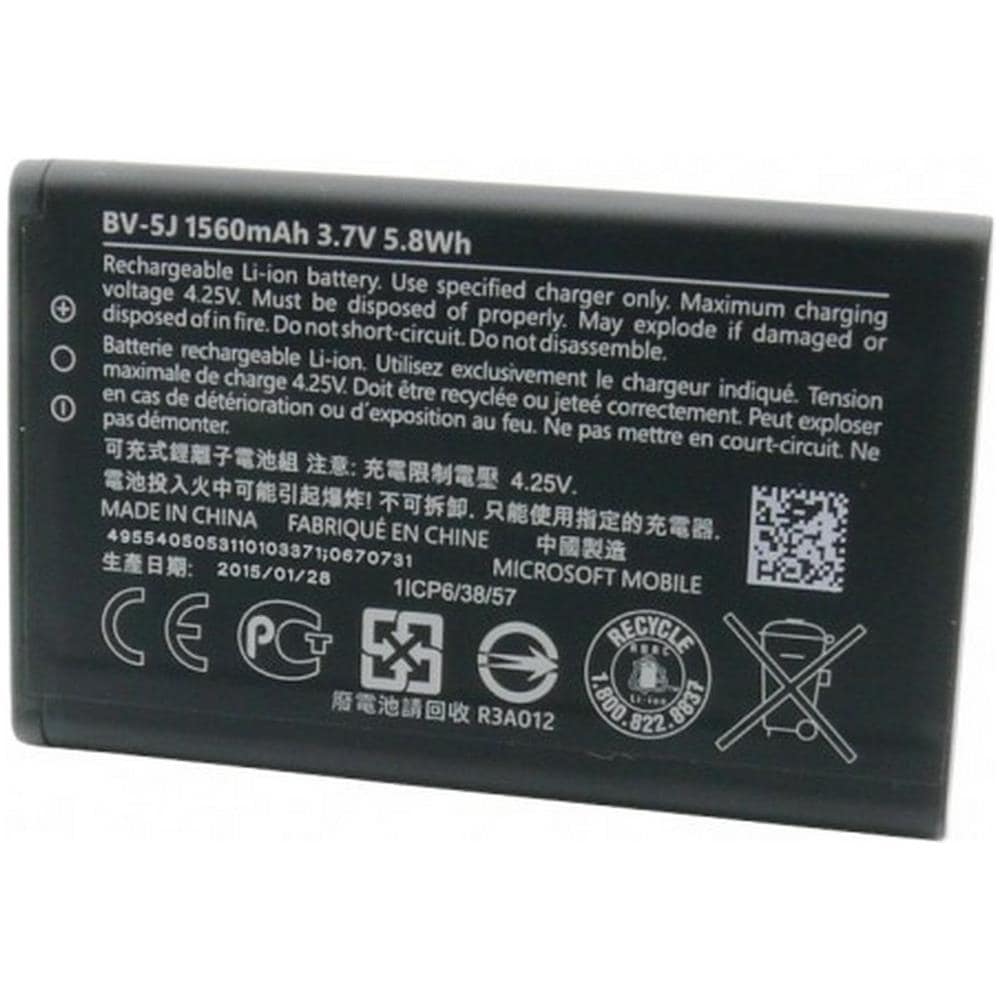 Ricambio Batteria Nuova Originale Bv-5j 1560 Mah Per Lumia 532, 435 Bulk - Foto 1