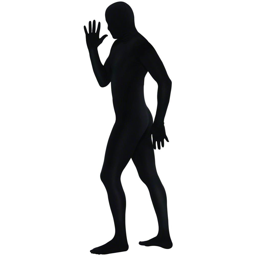 Ptit Clown - Costume Nero Seconda Pelle Per Adulti - Taglia: Medium - Foto 2