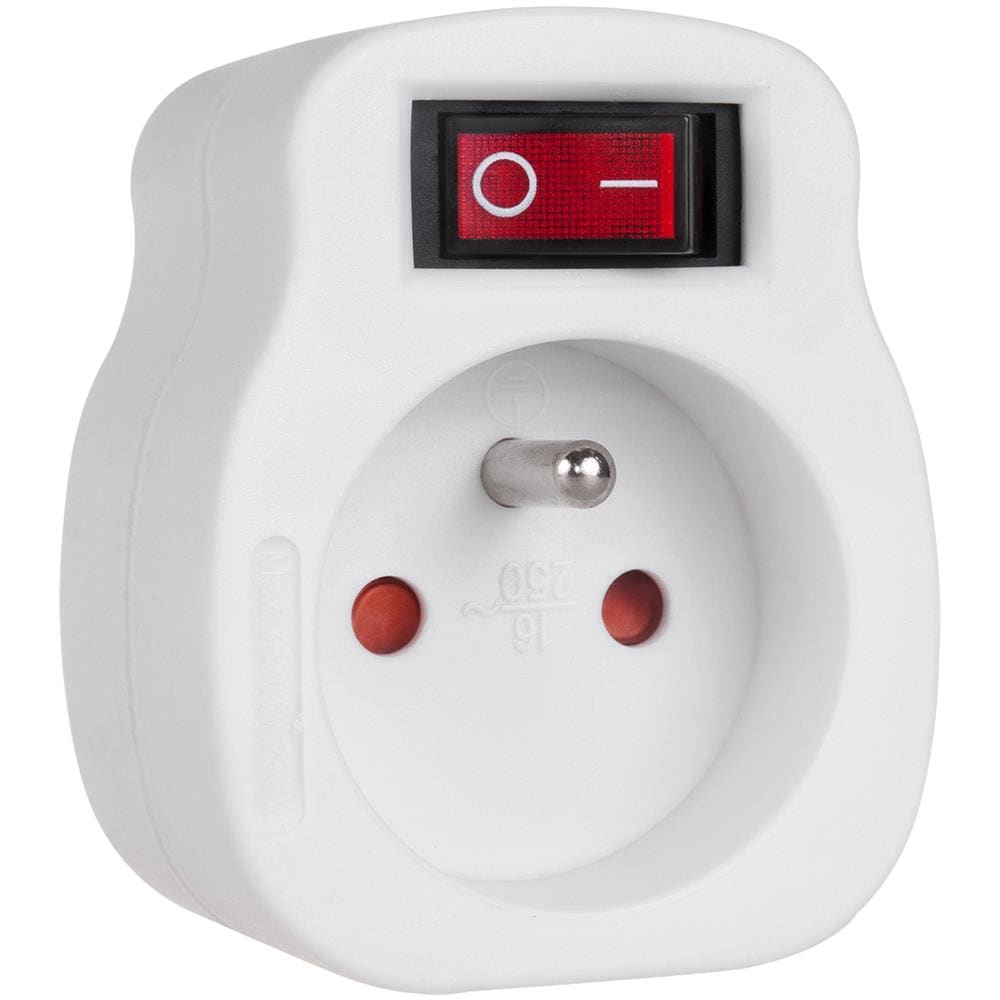 Presa Di Corrente Con Interruttore Mc13 Colore Bianco - Foto 1