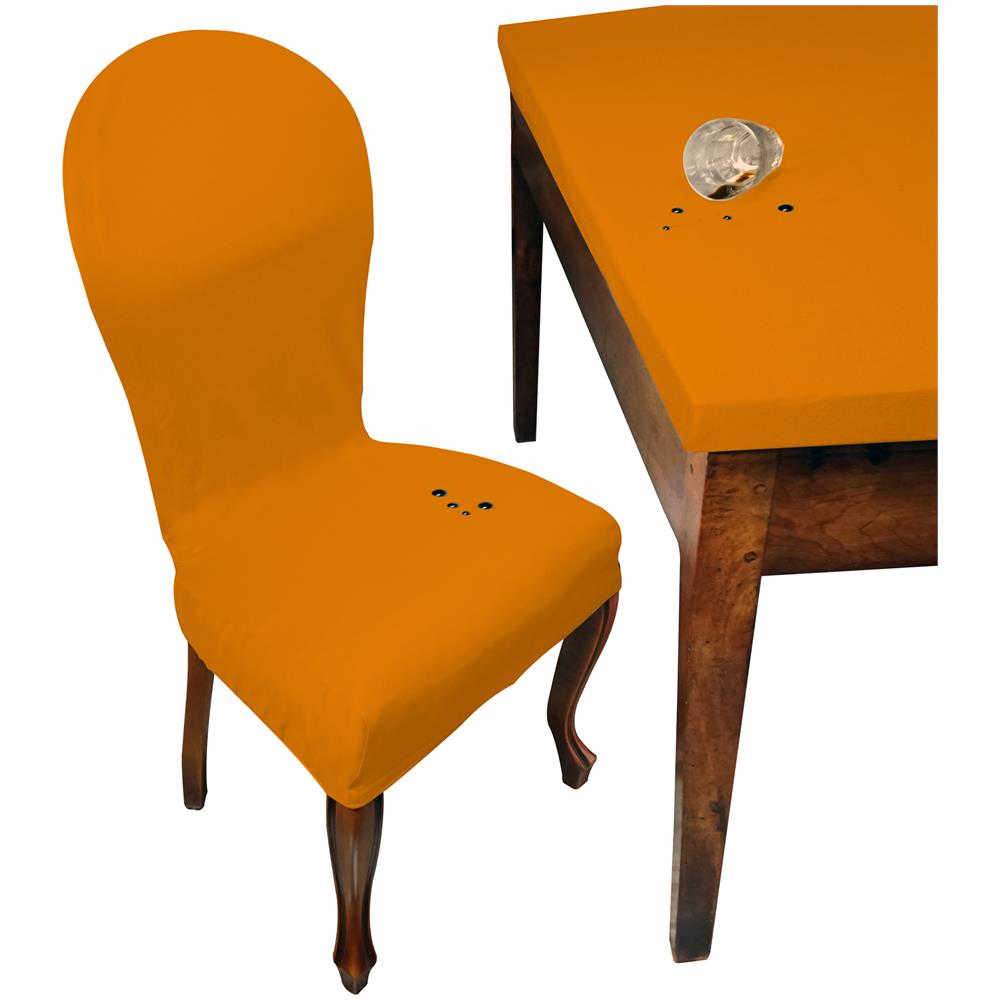 Set 4 Vestisedia Tondo Antimacchia Made In Italy Arancione - Foto 1