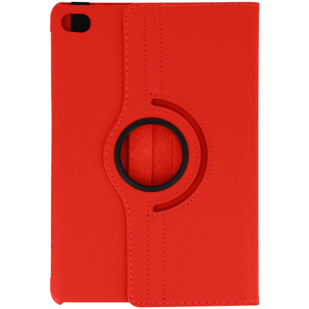 Custodia Huawei Mediapad M5 Lite Supporto Regolabile 360° - Rosso - Foto 2