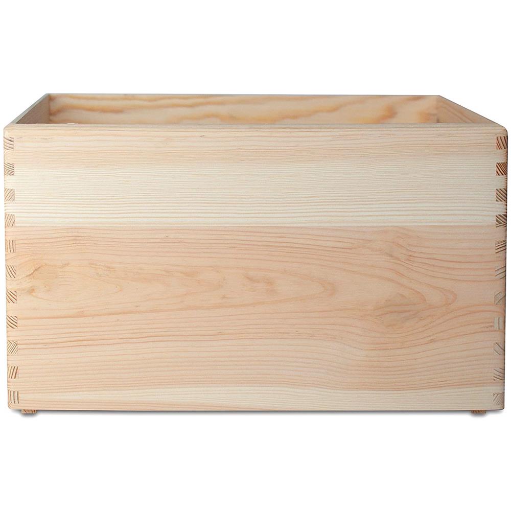 Xxl Grande Scatola In Legno | 40 X 30 X 24 Cm (+ / - 1 Cm) | Scatole Con Maniglie Cassetta Conteniore Portaoggetti Portagiochi | Ideale Per Decoupage Documenti E Attrezzi - Foto 2