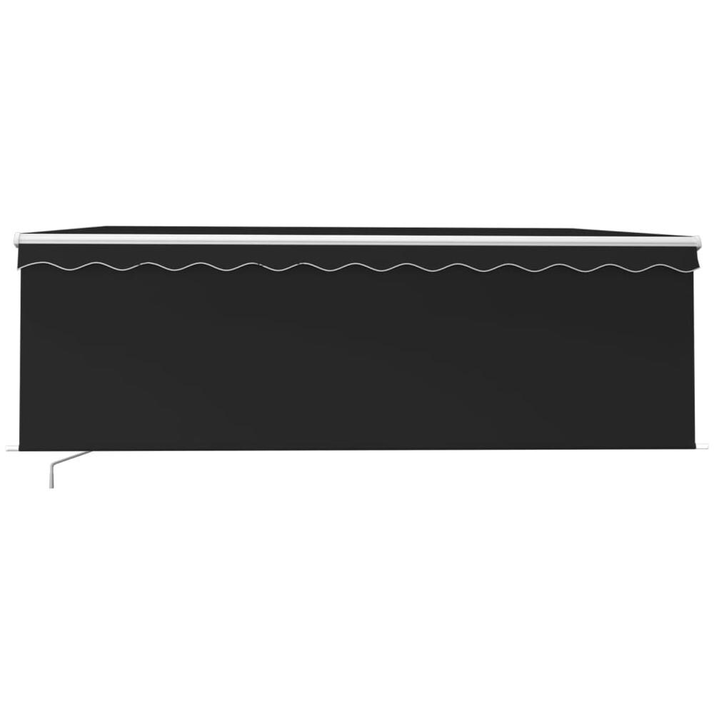 Tenda da Sole Retrattile Manuale e Parasole 4,5x3 m Antracite - Foto 2