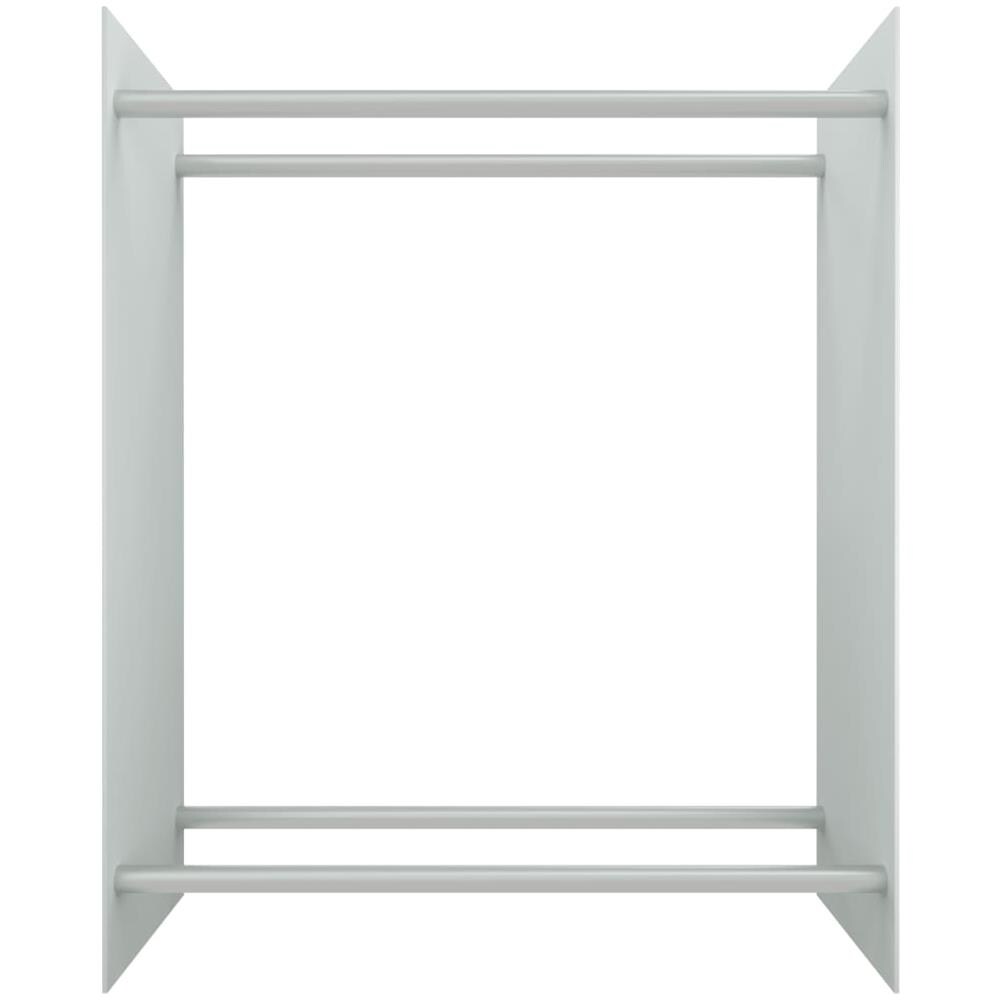 Porta Legna Bianco 80x35x100 Cm In Vetro Temperato - Foto 3