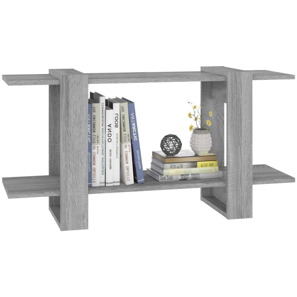 Libreria Grigio Marrone 100x30x51 Cm In Legno Multistrato - Foto 3