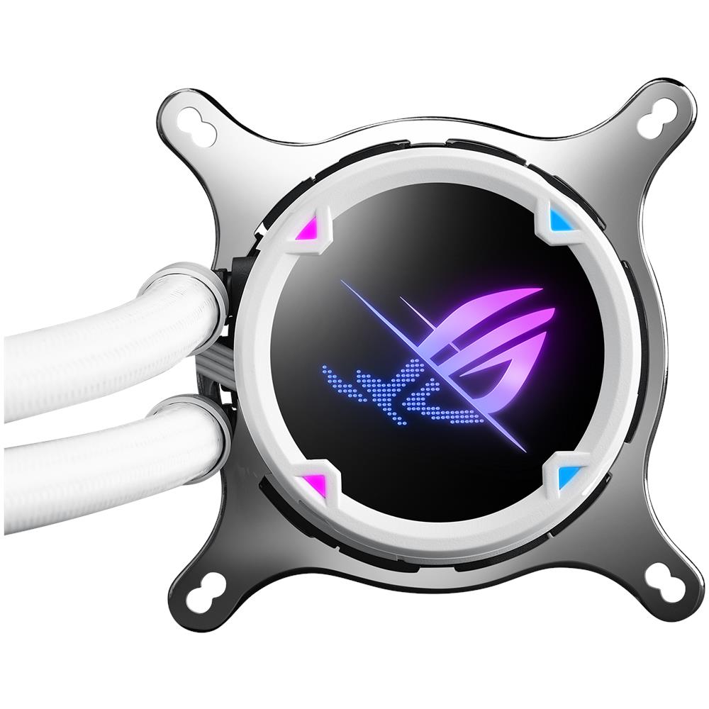 Dissipatore CPU a Liquido ROG STRIX LC II 240 ARGB White Edition per SocketLGA 1150 (presa H3), LGA 1151 (presa H4), LGA 1155 (presa H2), LGA 1156 (presa H), LGA 1200 (presa H5), LGA 1700, LGA 2011 (presa R), LGA 2011-v3 (Presa R), LGA 2066, Presa AM4, Presa TR4 - Foto 2