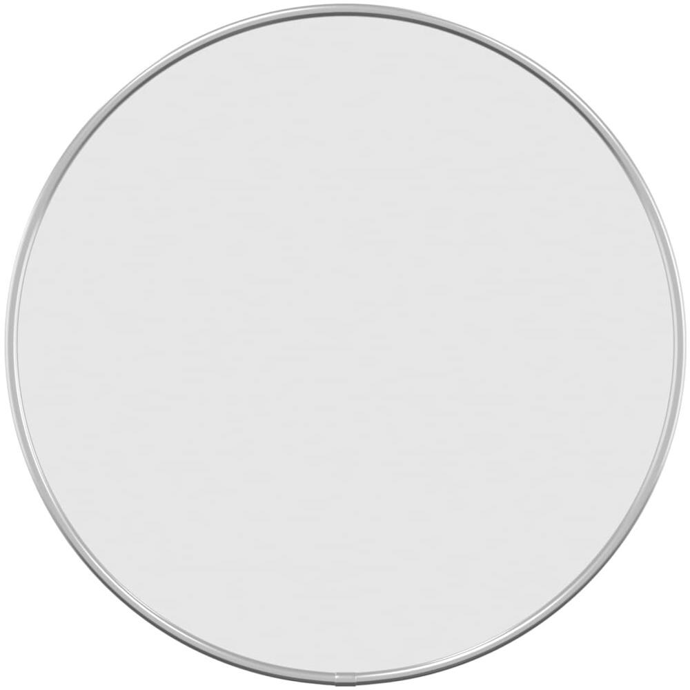 Specchio Da Parete Argento 40 Cm Rotondo - Foto 2