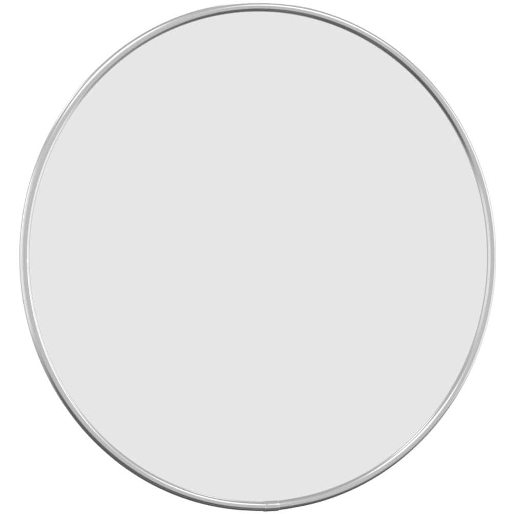 Specchio Da Parete Argento 40 Cm Rotondo - Foto 3