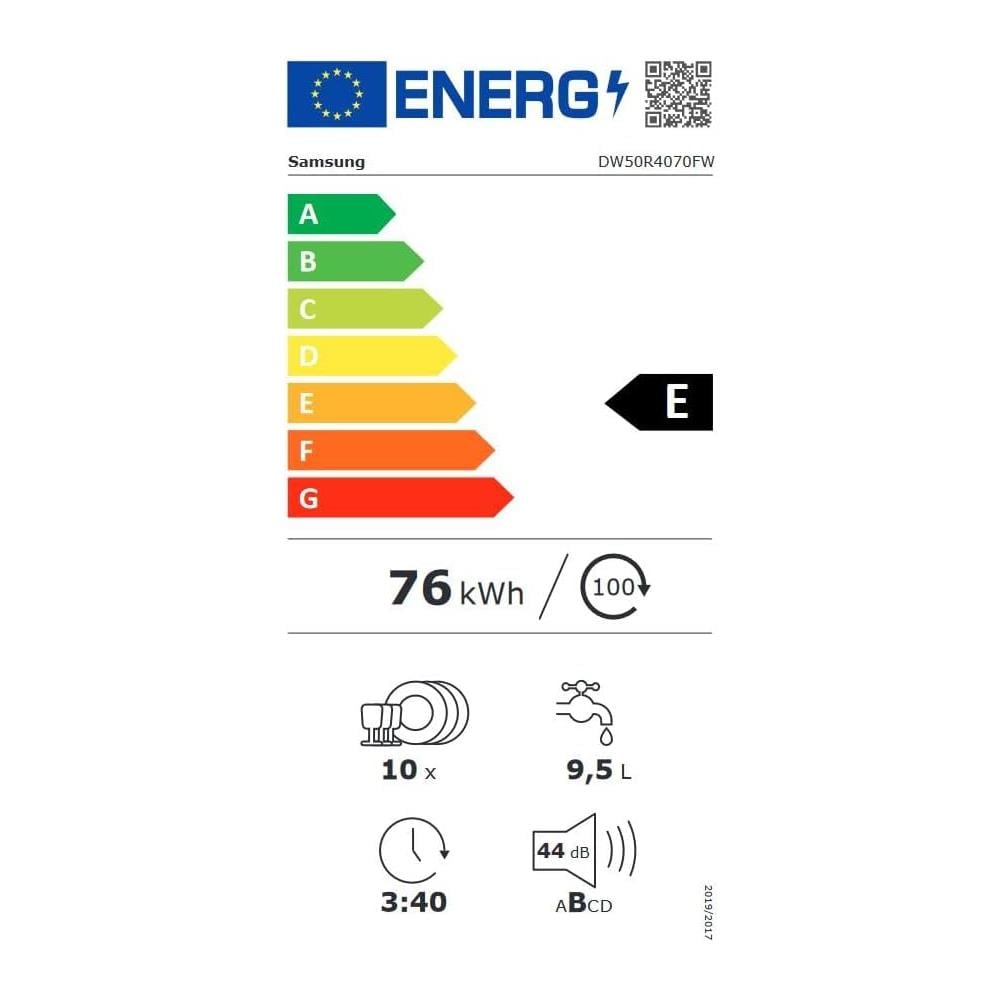 Lavastoviglie DW50R4070FW /EC Libera installazione Classe E Capacità 10 coperti - Foto 3