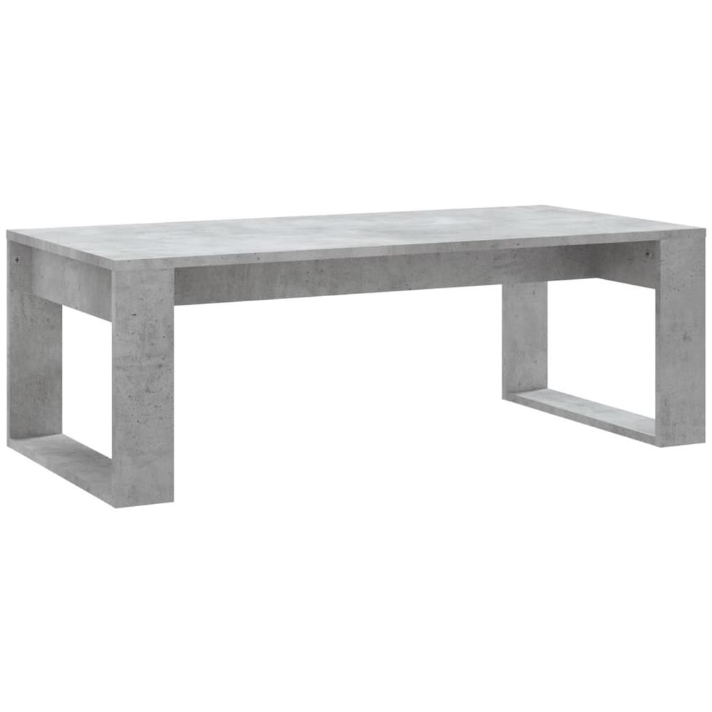Tavolino Salotto Grigio Cemento 102x50x35 Cm Legno Multistrato - Foto 2