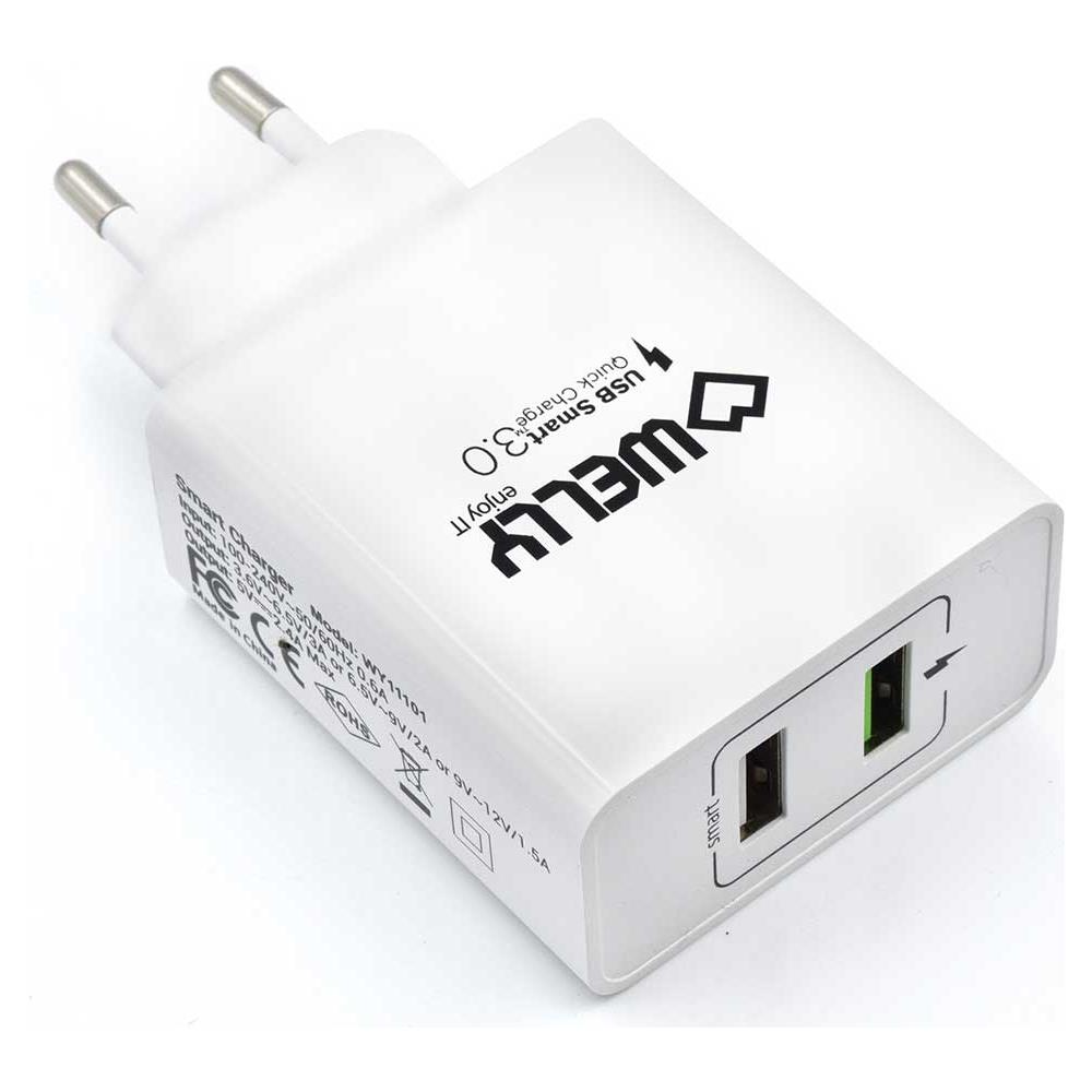 WY11101 Caricabatterie Per Dispositivi Mobili Bianco AC Ricarica Rapida Interno - Foto 1