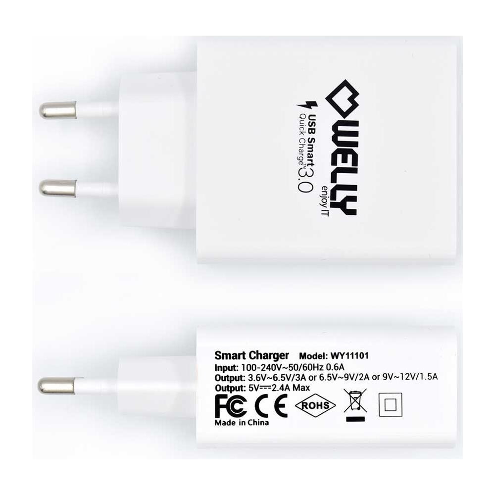 WY11101 Caricabatterie Per Dispositivi Mobili Bianco AC Ricarica Rapida Interno - Foto 2