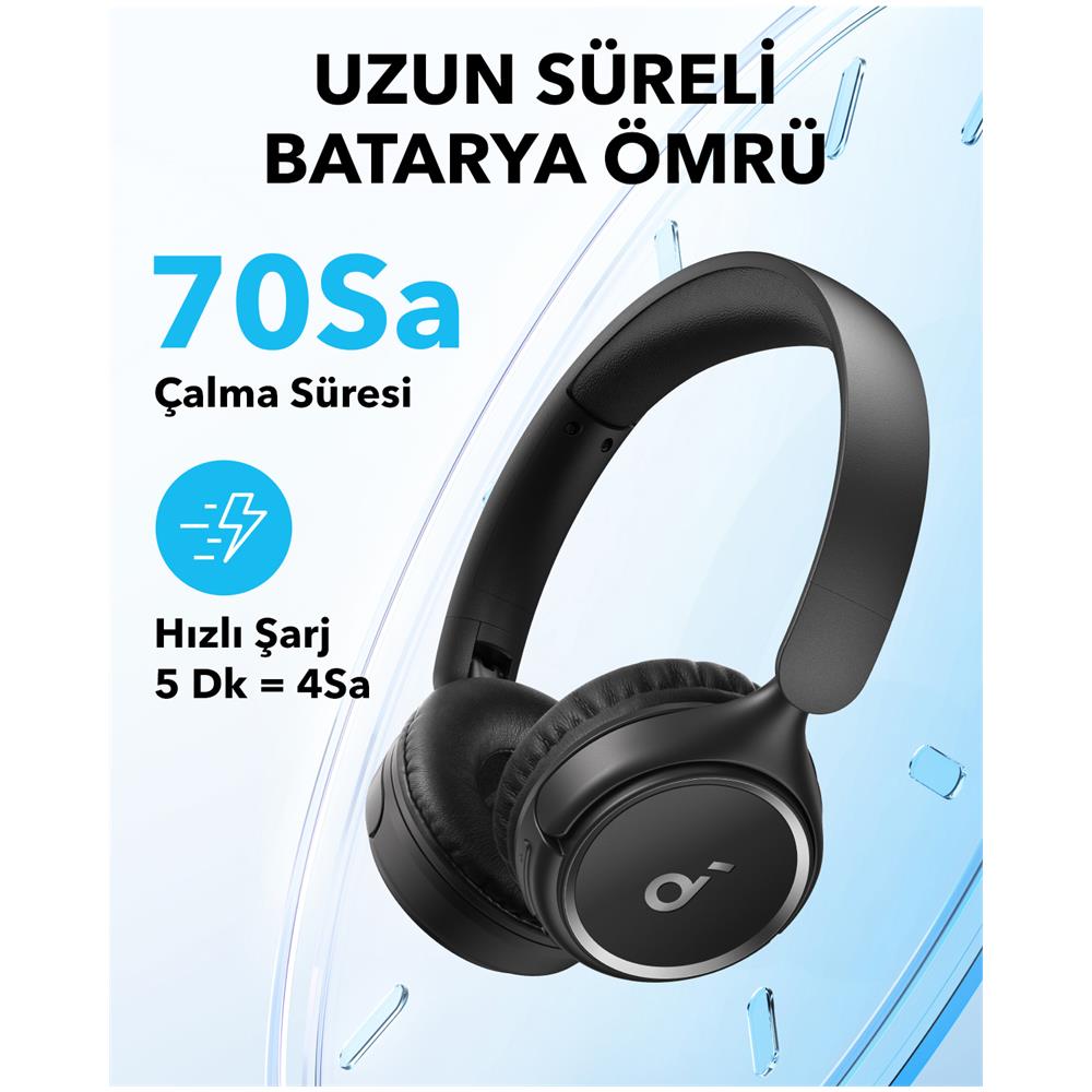 H30I Auricolare Wireless A Padiglione Musica e Chiamate USB tipo-C Bluetooth Nero - Foto 2