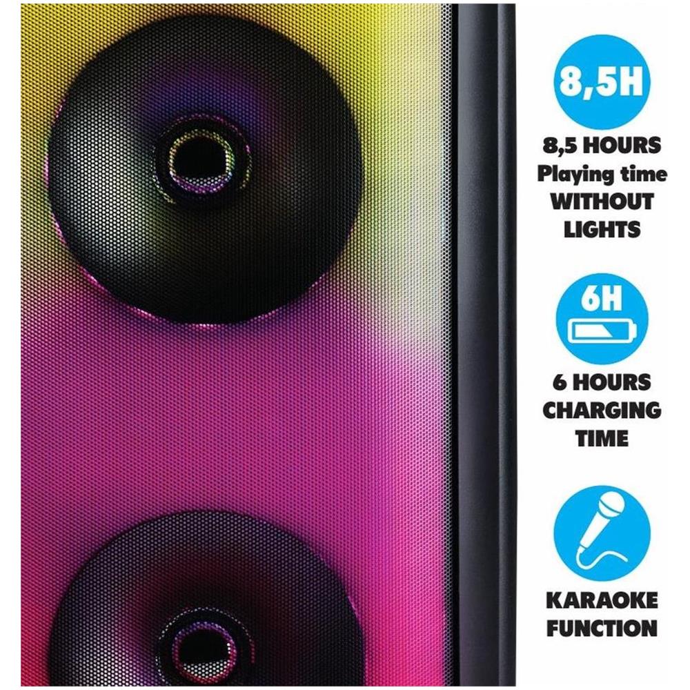 Altoparlante Cassa Bluetooth con Microfono e Illuminazione Bluetooth Aux e USB - Foto 2