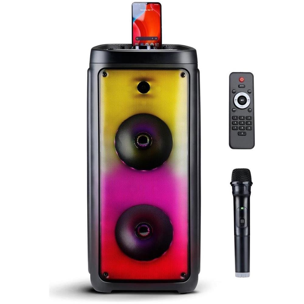 Altoparlante Cassa Bluetooth con Microfono e Illuminazione Bluetooth Aux e USB - Foto 1