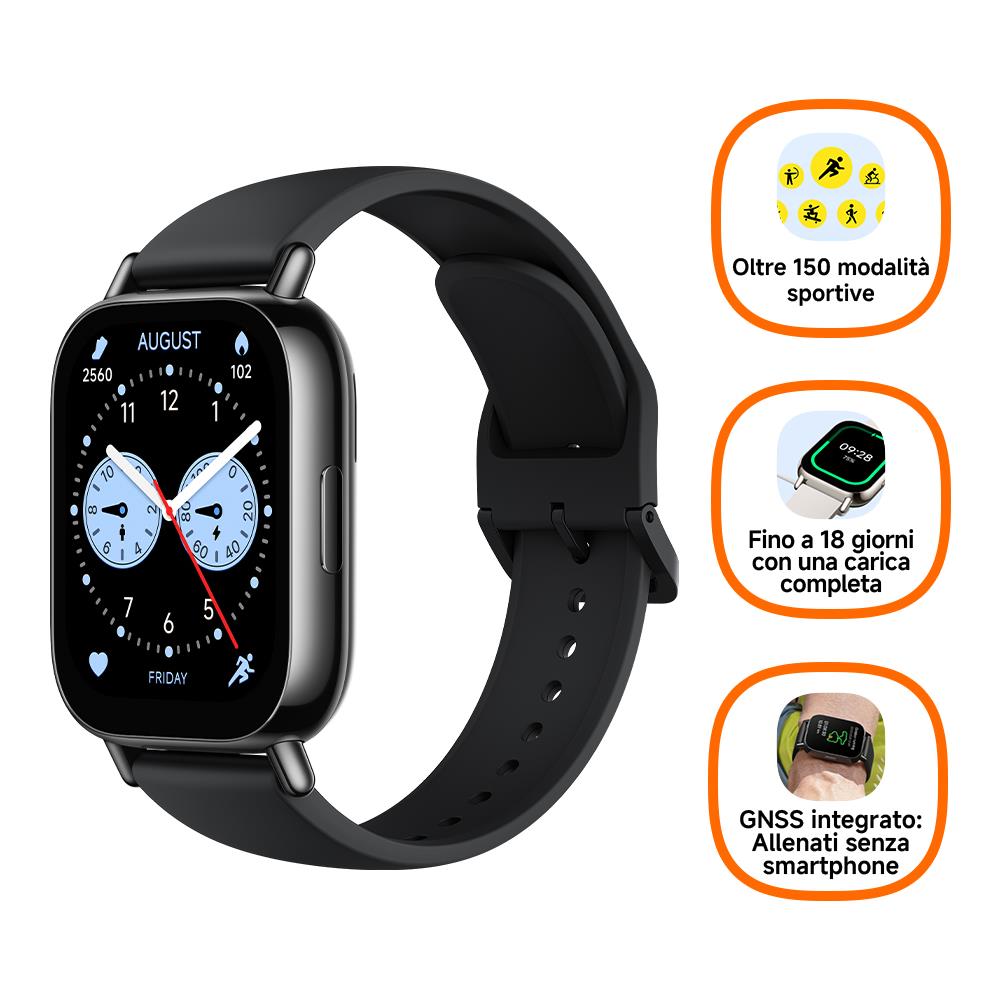 Redmi Watch 5 Lite 4,98 cm (1.96") AMOLED Digitale 410 x 502 Pixel Touch screen Nero GPS (satellitare) - Foto 3