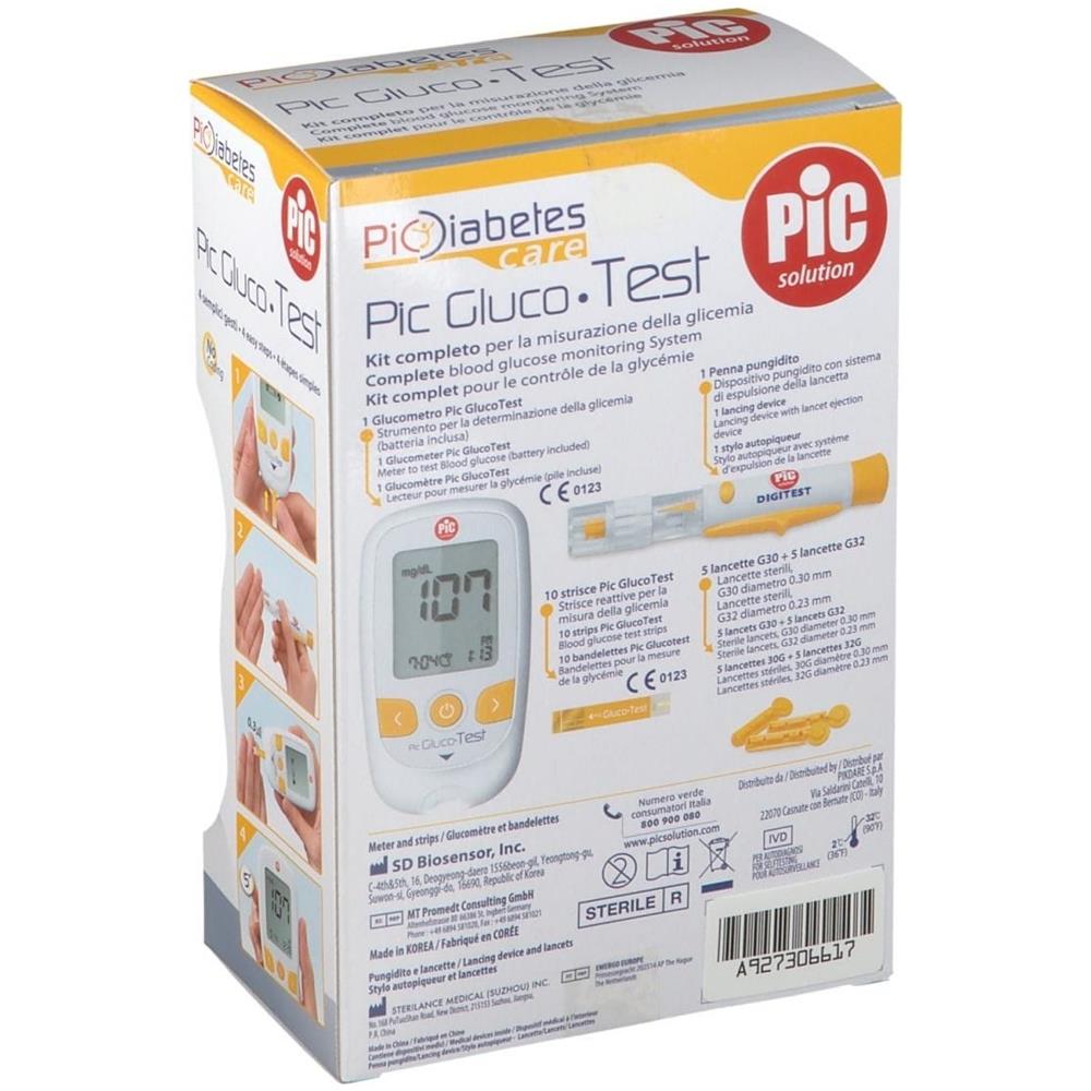 Pic Glucotest Kit Glucometro - Foto 1