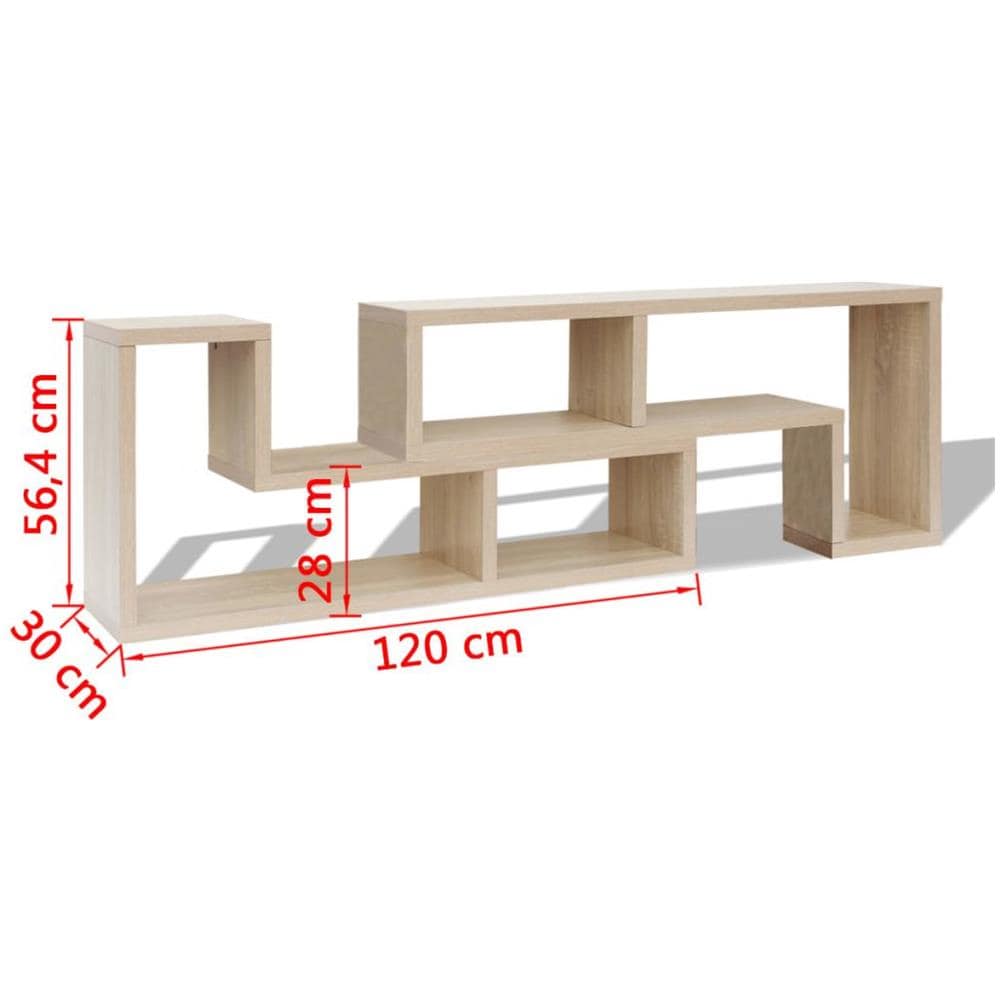 Mobile Porta TV Doppio a L Colore Rovere - Foto 6