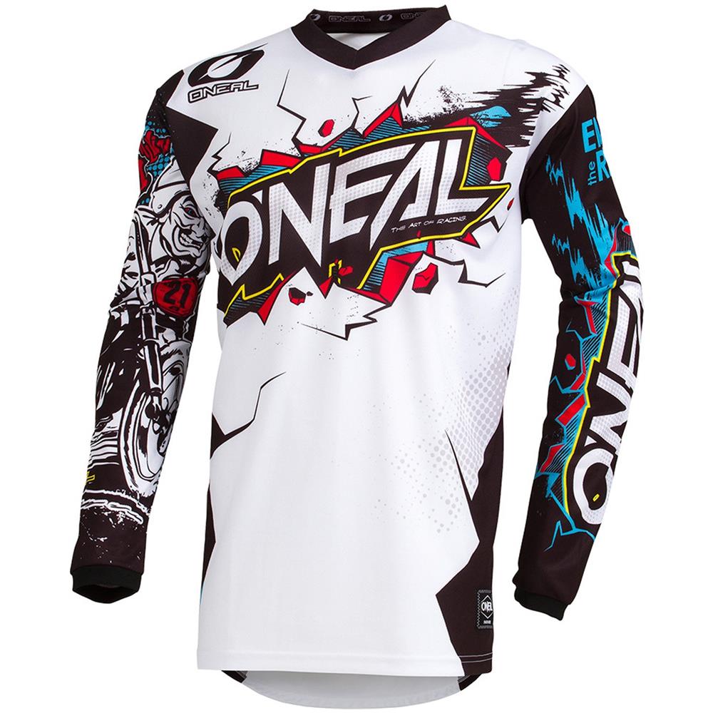 Maglia Mx Bambino 2019 Element Villain Bianco (l Bambino, Bianco) - Foto 1