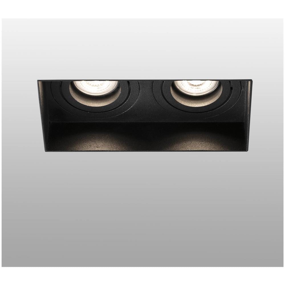 Faretto Da Incasso Quadrato Inclinabile Nero Trimless, Gu10 - Foto 1