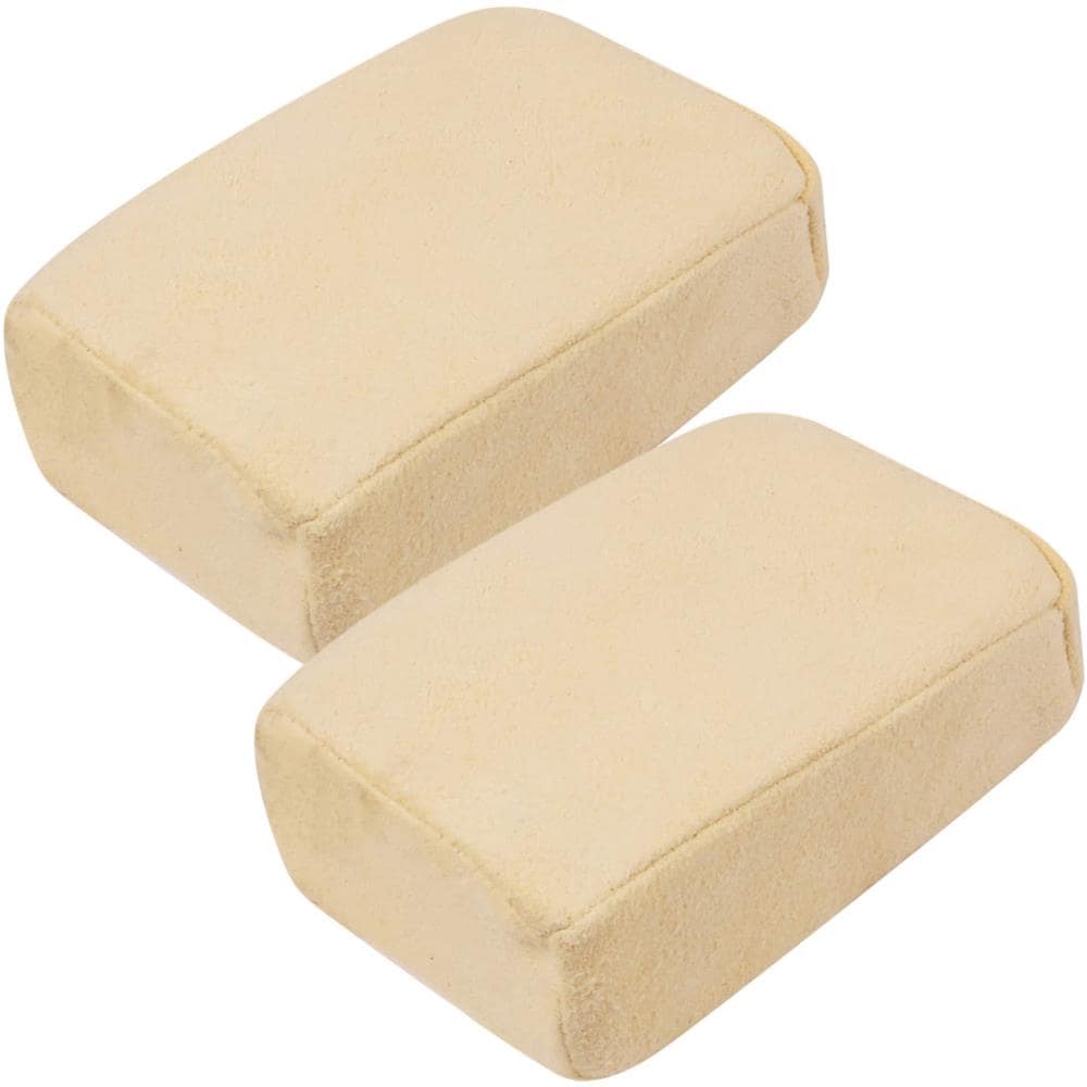 Genuine Chamois Assorbente Auto Disappannamento Pad Parabrezza Specchi Vetro Della Finestra Spugna Di Pulizia Fendinebbia Remover Pads (pacchetto Di 2)  - Foto 4